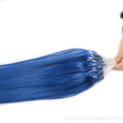 Wholesale Top Grade Pre-Bonded Hair Extension, 18 Inch 1 Kg 100% Unprocessed Virgin Loop Ring Hair Extension